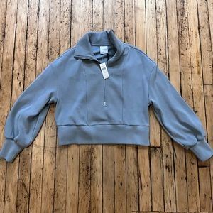NWT Varley Ramona Half-zip Pullover in Quarry